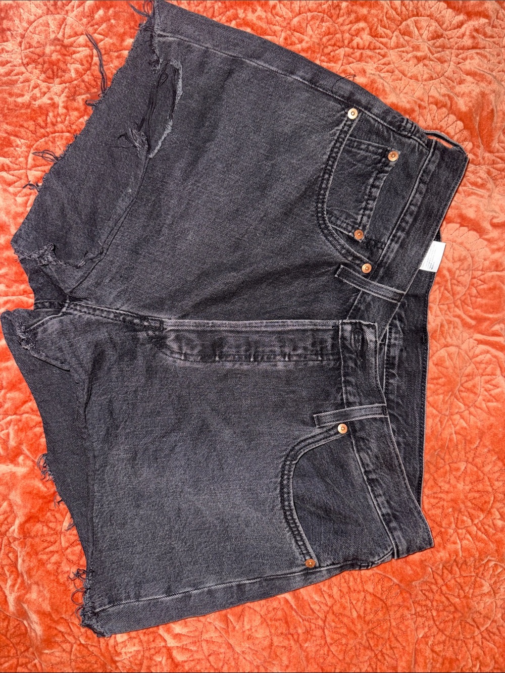 Levi’s 501 Black Denim Cutoff Women's Shorts